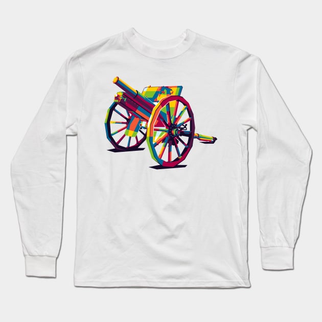 75mm Howitzer Long Sleeve T-Shirt by wpaprint